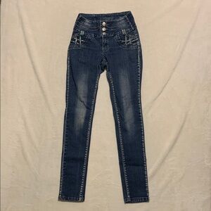 Diva Star skinny jeans size 5 bling